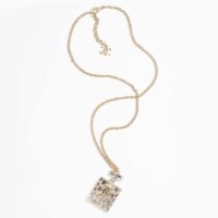 Chanel Women Long Pendant Necklace in Metal and Strass (1)