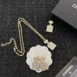 Chanel Women Long Pendant Necklace in Metal and Strass - Image 3