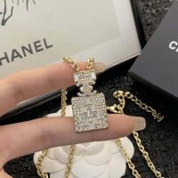 Chanel Women Long Pendant Necklace in Metal and Strass (1)