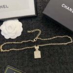 Chanel Women Long Pendant Necklace in Metal and Strass - Image 6