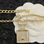Chanel Women Long Pendant Necklace in Metal and Strass - Image 10