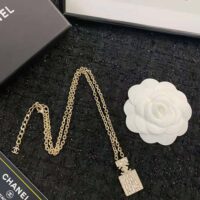 Chanel Women Long Pendant Necklace in Metal and Strass (1)