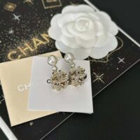 Chanel Women Pendant Earrings Metal Glass Pearls and Strass (1)