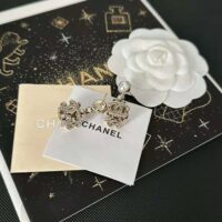 Chanel Women Pendant Earrings Metal Glass Pearls and Strass (1)