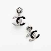 Chanel Women Pendant Earrings in Metal and Strass (1)