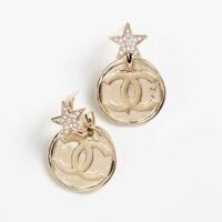 Chanel Women Pendant Earrings in Metal and Strass (1)