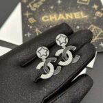 Chanel Women Pendant Earrings in Metal and Strass – Image 3