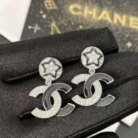 Chanel Women Pendant Earrings in Metal and Strass (1)