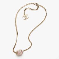 Chanel Women Pendant Necklace in Metal Resin and Strass (1)