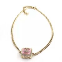 Chanel Women Pendant Necklace in Metal Resin and Strass (1)