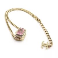 Chanel Women Pendant Necklace in Metal Resin and Strass (1)