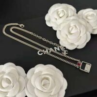 Chanel Women Pendant Necklace in Metal and Strass (1)