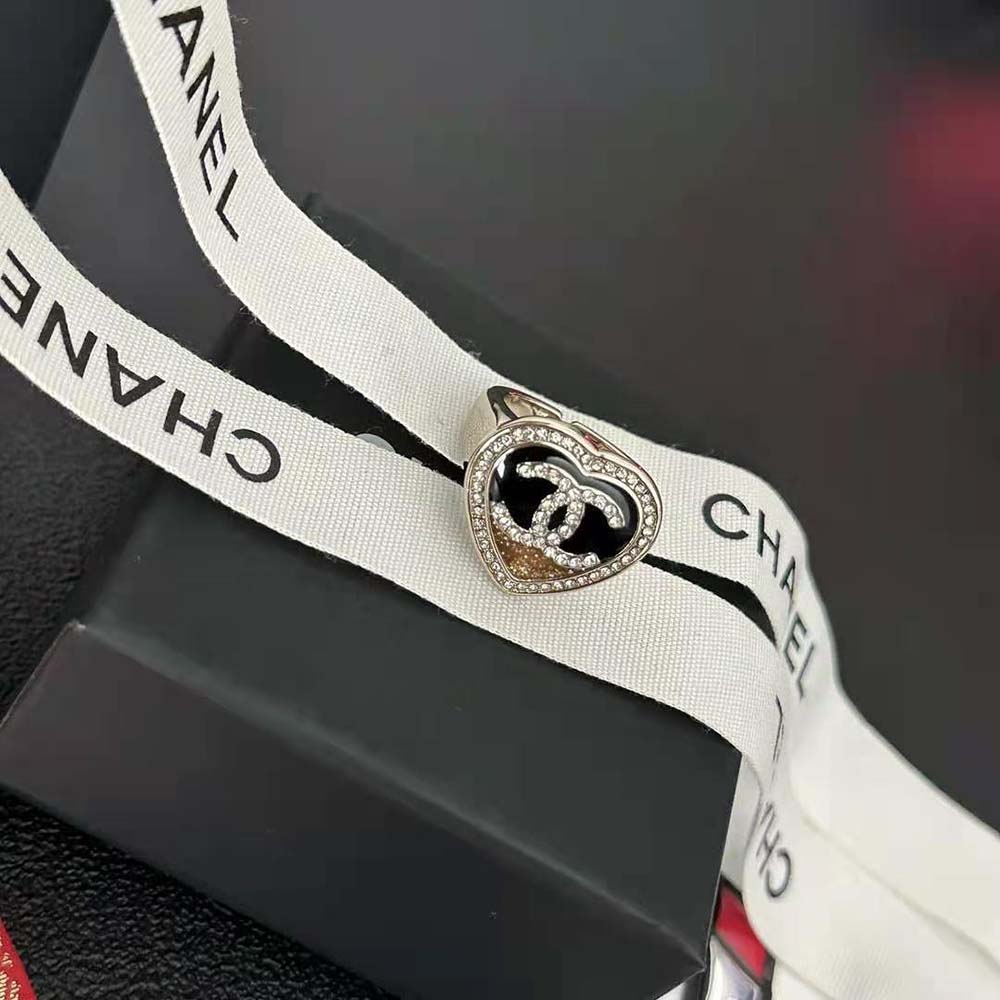 Chanel Women Ring in Metal and Strass