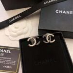 Chanel Women Stud Earrings in Metal and Strass – Image 2