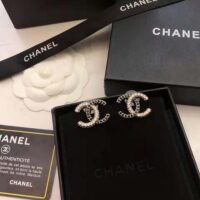 Chanel Women Stud Earrings in Metal and Strass (1)