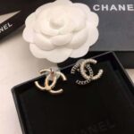 Chanel Women Stud Earrings in Metal and Strass – Image 6