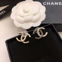 Chanel Women Stud Earrings in Metal and Strass (1)