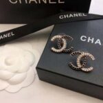 Chanel Women Stud Earrings in Metal and Strass – Image 5
