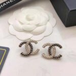 Chanel Women Stud Earrings in Metal and Strass – Image 3