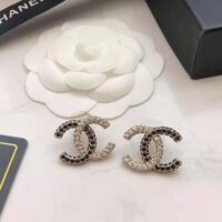 Chanel Women Stud Earrings in Metal and Strass (1)