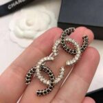 Chanel Women Stud Earrings in Metal and Strass – Image 7