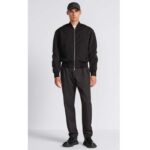 Dior Men CD Bomber Jacket Black Ottoman Cotton Blend Piped Side Pockets Ribbed Cuffs Hem - Image 14
