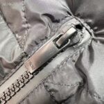 Dior Women CD Cannage Hooded Down Jacket Black Technical Fabric Drawstring Ribbed Cuffs - immagine 6