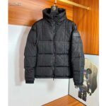 Dior Women CD Cannage Hooded Down Jacket Black Technical Fabric Drawstring Ribbed Cuffs - immagine 2