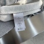 Dior Women CD Christian Dior Couture Hooded Sweatshirt Gray Cotton Fleece Dévoré Effect - immagine 10