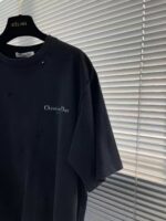 Dior Men CD Christian Dior Couture Relaxed Fit T-Shirt Black Organic Cotton Jersey - Bild 5
