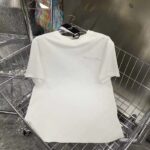 Dior Men CD Christian Dior Couture Relaxed Fit T-Shirt White Ribbed Crew Neck Organic Cotton - immagine 2