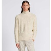 Dior Men CD Dior Icons Sweater White Cashmere Knit (9)