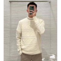 Dior Men CD Dior Icons Sweater White Cashmere Knit (9)