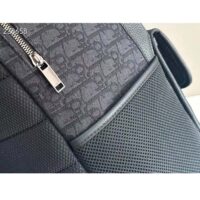 Dior Unisex CD Dior 8 Backpack Black Dior Oblique Jacquard (5)