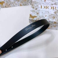 Dior Unisex CD Dior Métamorphose Belt Black Ultrasmooth Calfskin 20 MM Width (15)