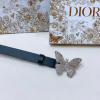 Dior Unisex CD Dior Métamorphose Belt Black Ultrasmooth Calfskin 20 MM Width (15)