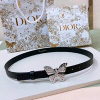 Dior Unisex CD Dior Métamorphose Belt Black Ultrasmooth Calfskin 20 MM Width (15)