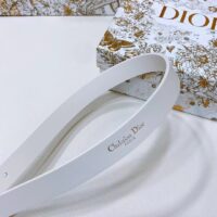 Dior Unisex CD Dior Métamorphose Belt White Ultrasmooth Calfskin 20 MM Width (1)