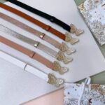 Dior Unisex CD Dior Métamorphose Belt White Ultrasmooth Calfskin 20 MM Width - immagine 9