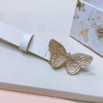 Dior Unisex CD Dior Métamorphose Belt White Ultrasmooth Calfskin 20 MM Width - immagine 7