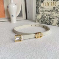 Dior Unisex CD Saddle Belt Latte Ultrasmooth Calfskin 20 MM Width (1)