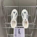 Dior Unisex CD Walk'N'Dior Platform Sneaker Pastel Midnight Blue Multicolor Embroidered Cotton Toile De Jouy Mexico Motif – Image 5