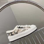 Dior Unisex CD Walk'n'Dior Platform Sneaker Beige Multicolor Embroidered Cotton Butterfly Bandana Motif - Image 2