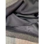 Dior Women CD Belted Mid-Length Dress Gray Virgin Wool Tweed - Bild 8