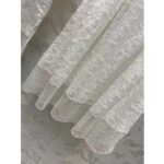 Dior Women CD Blouse Ecru Technical Cotton Lace Front Button Closure Mother-Of-Pearl Buttons - Imagen 7