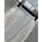 Dior Women CD Blouse Ecru Technical Cotton Lace Front Button Closure Mother-Of-Pearl Buttons - Imagen 10