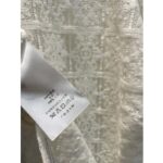 Dior Women CD Blouse Ecru Technical Cotton Lace Front Button Closure Mother-Of-Pearl Buttons - Imagen 8