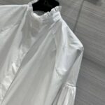 Dior Women CD Blouse White Cotton Poplin Hallmark Embroidered Bee Unlined - immagine 5