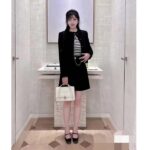 Dior Women CD Cropped Jacket Black Double-Sided Virgin Wool Bouclé - Bild 15