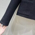 Dior Women CD Cropped Jacket Black Double-Sided Virgin Wool Bouclé - Bild 12